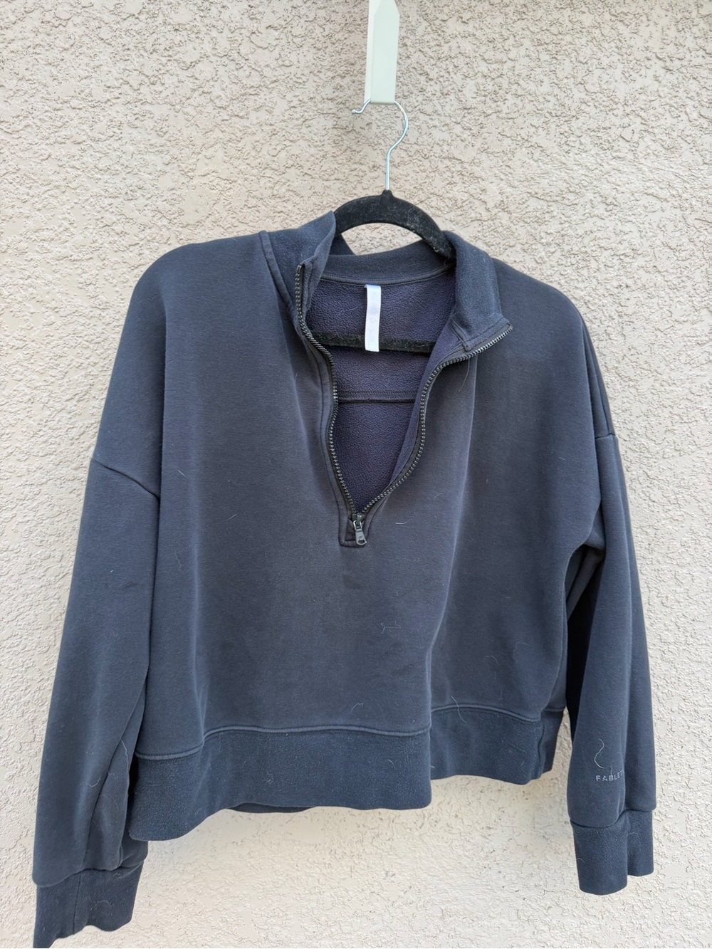 Fabletics Women's Half-Zip Sweatshirt - Black